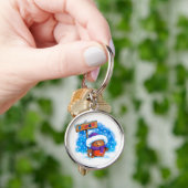 Sleutelhanger Kerstvrede Robin. (Hand)