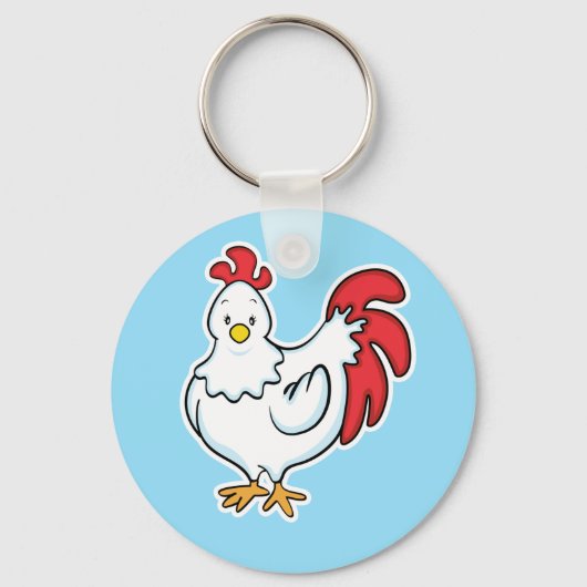 Sleutelhanger kippen (Voorkant)