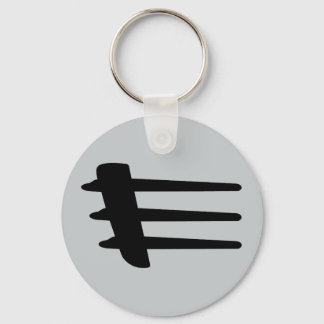 Sleutelhanger kruisvuur zijkant