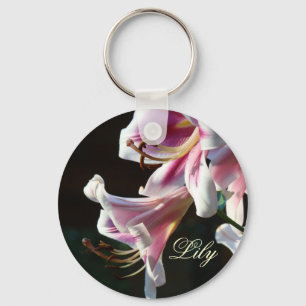 Sleutelhanger lelie Roze Witte Lelies Bloemen Tuin