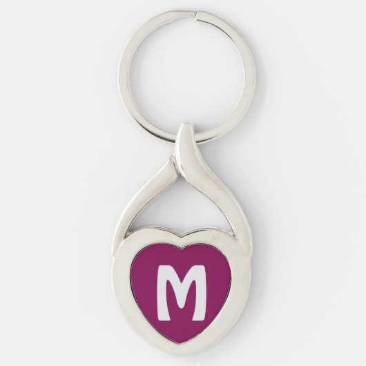 sleutelhanger letter M (Voorkant)
