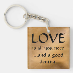 Sleutelhanger Love And A Good Dentist