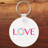 Sleutelhanger Love and Butterflies (Voorkant)