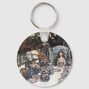 Sleutelhanger:  Mad Hatter Tea Party - door Rackha Sleutelhanger