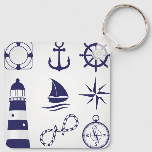 Sleutelhanger mariene elementen (Achterkant)