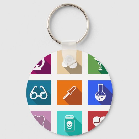 Sleutelhanger medische pictogrammen (Voorkant)