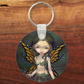 sleutelhanger "Melk met gedroogde bloemen" (Voorkant)