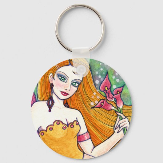 Sleutelhanger Mermaid Fairy Fantasy door Ann Howar (Voorkant)