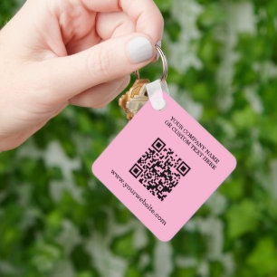 Sleutelhanger met bedrijfsnaam en logo