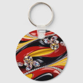Sleutelhanger met Belgian Colors Design (Achterkant)