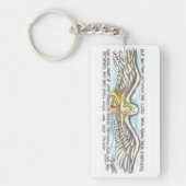 Sleutelhanger met bemoedigende scriptie (Voorkant)