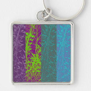 Sleutelhanger met blauwe streep