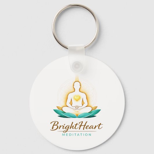 Sleutelhanger met Brightheart-meditatielogo (Voorkant)