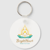 Sleutelhanger met Brightheart-meditatielogo (Achterkant)