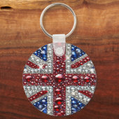 Sleutelhanger met Britse kleuren Design (Achterkant)