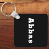 Sleutelhanger met de naam Abbas (Voorkant)