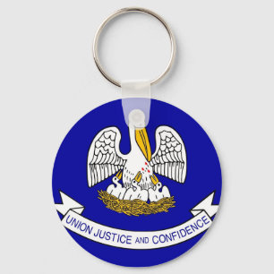 Sleutelhanger met de vlag van de staat Louisiana
