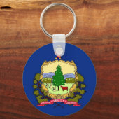 Sleutelhanger met de vlag van de staat Vermont (Voorkant)