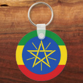 Sleutelhanger met de vlag van Ethiopië (Voorkant)