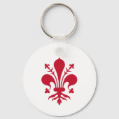 Sleutelhanger met de vlag van Florence, Italië (Achterkant)