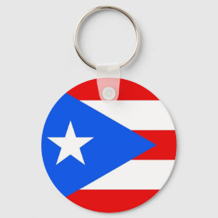 Sleutelhanger met de vlag van Puerto Rico
