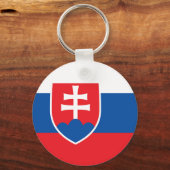 Sleutelhanger met de vlag van Slowakije (Voorkant)