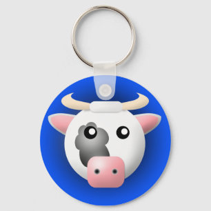 sleutelhanger met dier: koe
