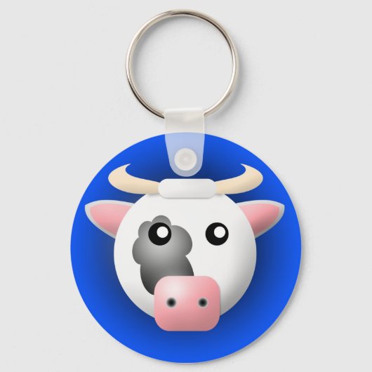 sleutelhanger met dier: koe (Voorkant)