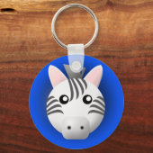 sleutelhanger met dier: zebra (Voorkant)