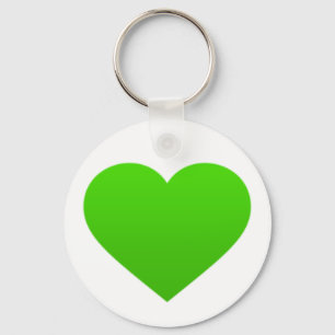 sleutelhanger met een groen hart