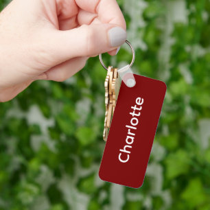 Sleutelhanger met eigen naam gepersonaliseerd cade