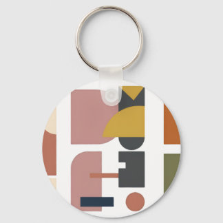 Sleutelhanger met geometrisch ontwerp