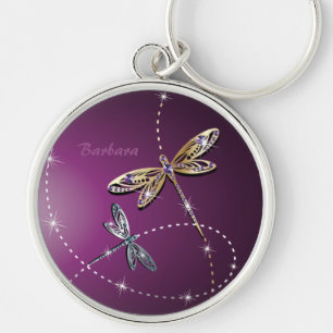 Sleutelhanger met glamour Diamond Butterfly
