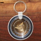 Sleutelhanger met goudwielwielen (Voorkant)