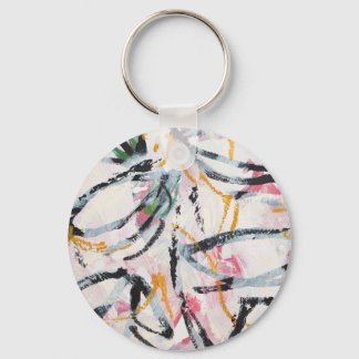 Sleutelhanger met handgeschilderd ontwerp