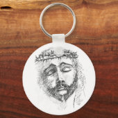 Sleutelhanger met hoofd Christus (Voorkant)