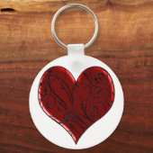 Sleutelhanger met ingespoten hart (Voorkant)