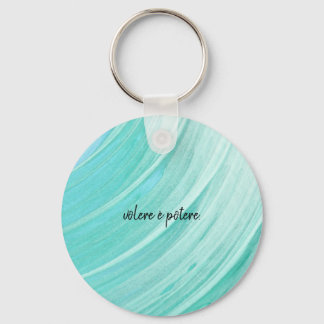 sleutelhanger met Italiaans verstandig gezegde