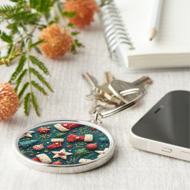 Sleutelhanger met kerstcadeaus