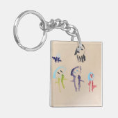Sleutelhanger met kindertekening (Voorkant Links)