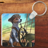 sleutelhanger met konijn en hond (Achterkant)