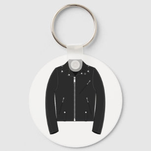 Sleutelhanger met lederen vesten