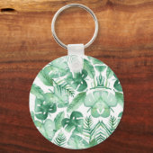 Sleutelhanger met lichte handpalm Leaf Print Party (Voorkant)