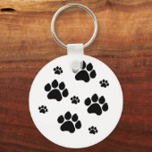 Sleutelhanger met meerdere paw-afdrukken (Voorkant)