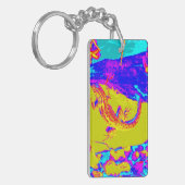 sleutelhanger met meerkleurige hagedis (Voorkant Links)