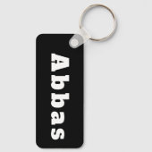 Sleutelhanger met naam Abbas (Achterkant)