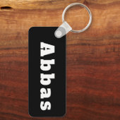Sleutelhanger met naam Abbas (Achterkant)