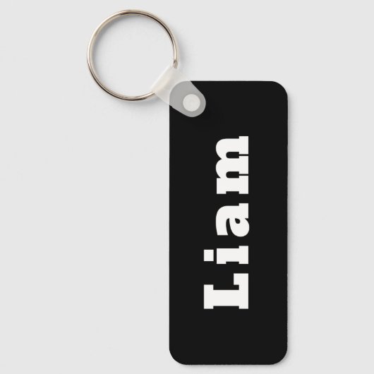 Sleutelhanger met naam Liam (Voorkant)