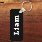 Sleutelhanger met naam Liam (Achterkant)