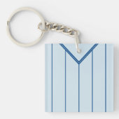 Sleutelhanger met naam & nummer van shirt, Voetbal (Voorkant)